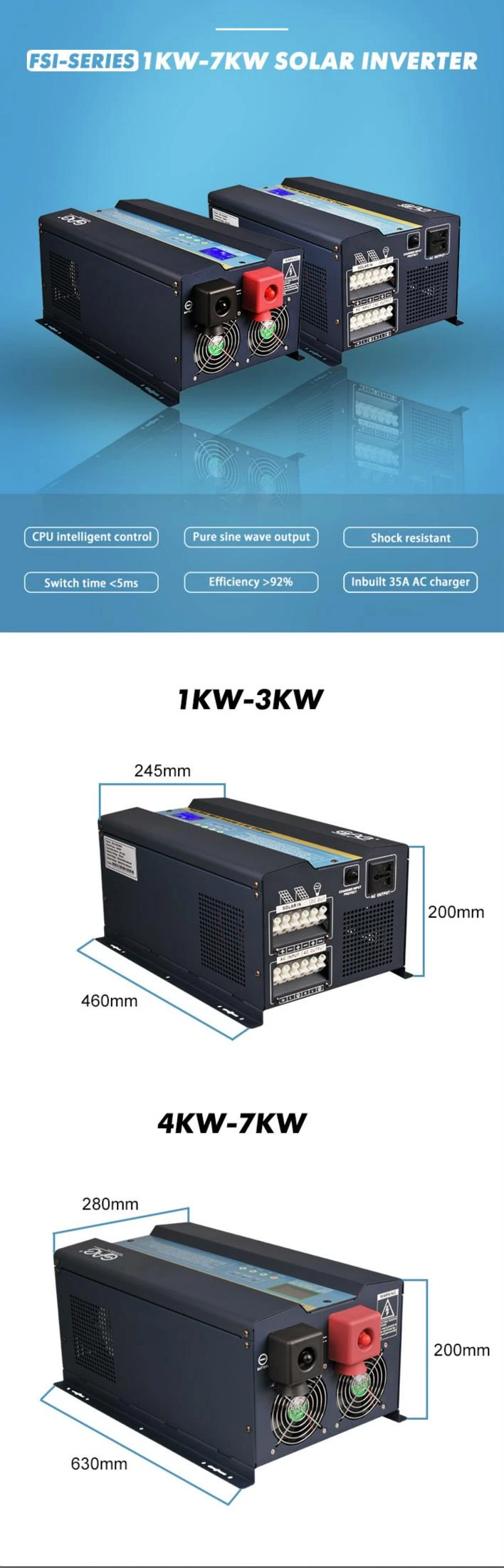 solar inverter with battery